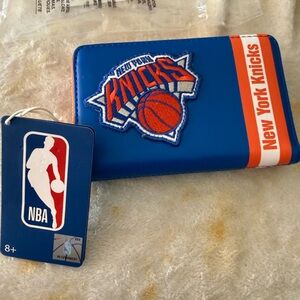 Loungefly New York Knicks Blue and Orange Zip Wallet
